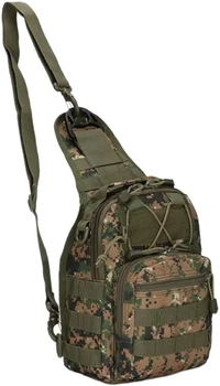 Тактична нагрудна сумка NewtactUA однолямкова через плече Піксель камуфляж (4825562300056)