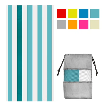 Полотенце Bella Villa из наномикрофибры 80x160 см Light Blue Stripe