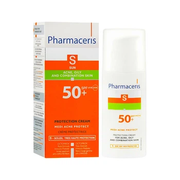 Сонцезахисний крем для шкіри при акні Pharmaceris 50 мл (5899717138952)