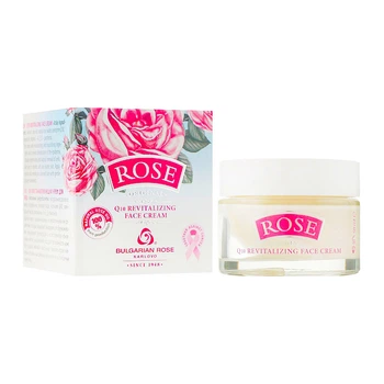 Крем для обличчя, що відновлює, з маслом болгарської троянди Bulgarian Rose 50 мл (2789907216087)