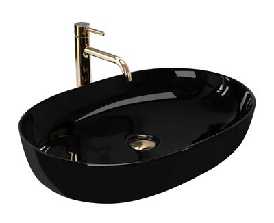 Умывальник Rea Cleo накладной black REA-U6757