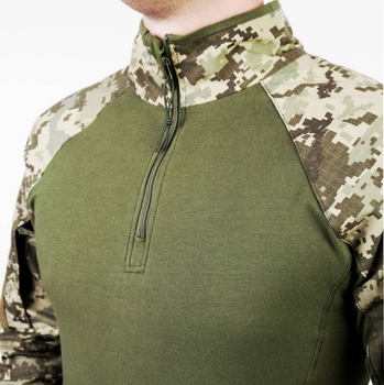Военная тактическая мужская рубашка пиксель 54/4 КОЗАК Убакс с длинным рукавом