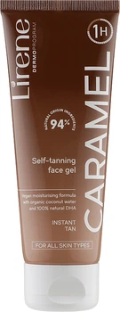 Гель для автозагара с органической кокосовой водой - Lirene Self Tanning Gel Caramel 75ml (917884-9692)