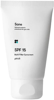 Дневной крем с SPF 15 - Sane SPF 15 Multi-Filter Sunscreen pH 6.5 40ml (952454-670)
