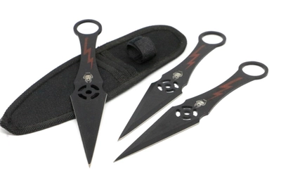 Метательные ножи набор 3 штуки в чехле K004