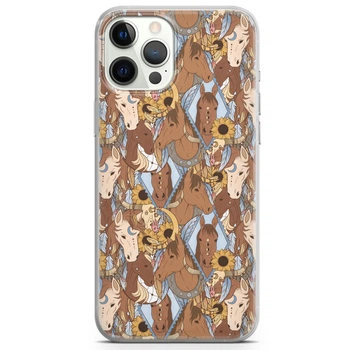 Чехол силиконовый для Apple IPhone 13 Pro от Lex Altern (Племенная лошадь, богемская, подсолнух, полумесяц)