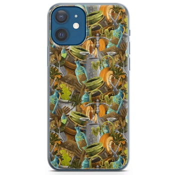 Чохол силіконовий для Apple IPhone 13 від Lex Altern (Відьма, гарбуз, горщики, коріння, Хеллоуїн)