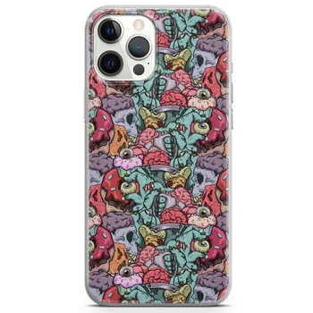 Чохол силіконовий для Apple IPhone 13 Pro Max від Lex Altern (Око зомбі, мізки, Геловін, моторошна їжа)
