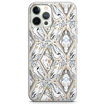 Чехол силиконовый для Apple IPhone 13 Pro от Lex Altern (Белая дикая лошадь, перья, бохо, геометрия)