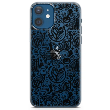 Чохол силіконовий для Apple IPhone 13 від Lex Altern (Кішковий скелет, голова Чжедека, Хеллоуїн)