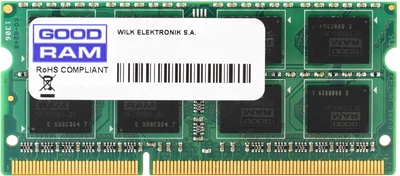 Оперативна пам'ять Goodram SODIMM DDR3-1333 8192MB PC3-10600 (GR1333S364L9/8G OEM) (без упаковки)