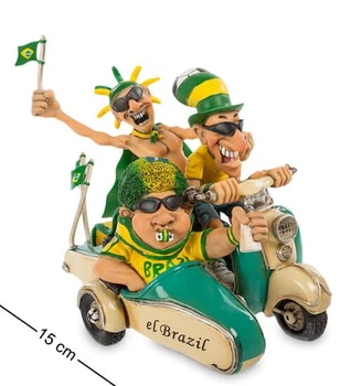 Фигурка мотоцикл Brasil Fan-Attics 15 см. 600769