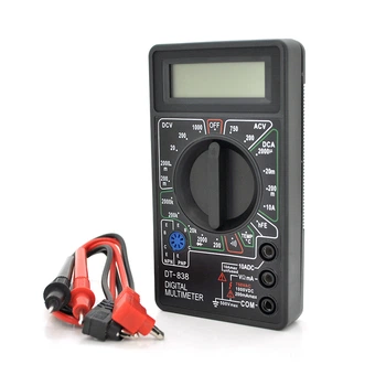 Мультиметр Voltronic DT-838 V A R T до 1000 В 20 А 300°C 137 г 126x70x28 мм