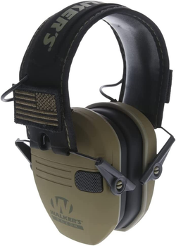 Наушники для стрельбы активные Walker's RAZOR Slim ELECTRONIC Muffs FDE PATRIOT