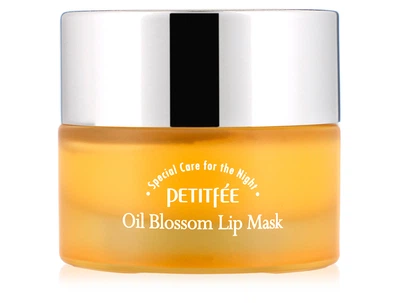 Нічна маска для губ з вітаміном E та маслом обліпихи Petitfee Oil Blossom Lip Mask Sea Buckthorn Oil, 15г