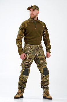 Тактические теплые военные штаны, Камуфляж: Мультикам, Размер: 52