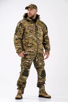 Тактическая теплая военная форма комплект костюм ( Куртка + Штаны ), Камуфляж: Мультикам, Размер: 54