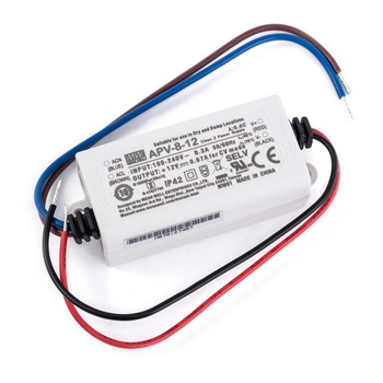 Блок питания Mean Well 8W DC12V IP42 (APV-8-12)
