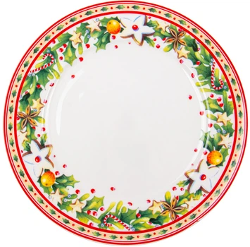 Тарелка новогодняя Lefard Christmas Collection 21 см (986-115)