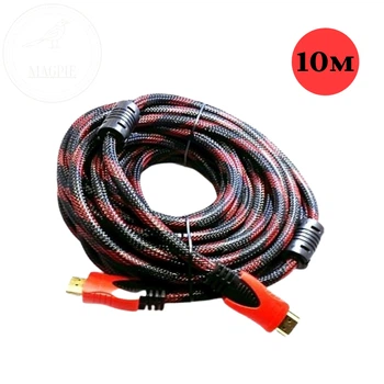 Кабель Kronos HDMI - HDMI 10 м v.1.4 усиленная обмотка с фильтрами