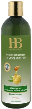 Шампунь Health&Beauty зміцнювальний для сухого ламкого волосся з оливковою олією і медом 400 мл (7290012326707)