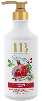 Крем-гель для душу Health&Beauty з олією граната 780 мл (7290012326608)