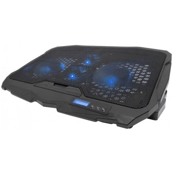 Охлаждающая подставка для ноутбуков Laptop Cooler S18 с подсветкой на 4 вентилятора (47803)
