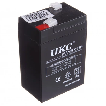 Аккумулятор для торговых весов фонарей светильников 6V 4A UKC RB-640