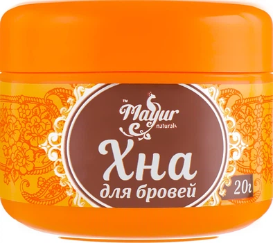 Хна для бровей, темно-коричневая - Mayur 10g (10g, 20g) (310839-397)