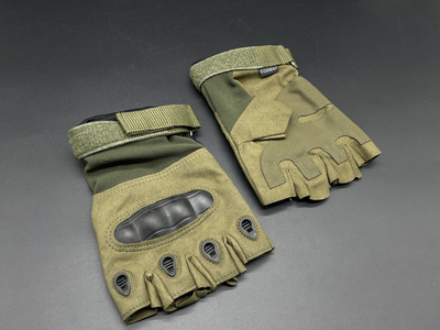 Тактические перчатки беспалые из полиэстера Размер XL