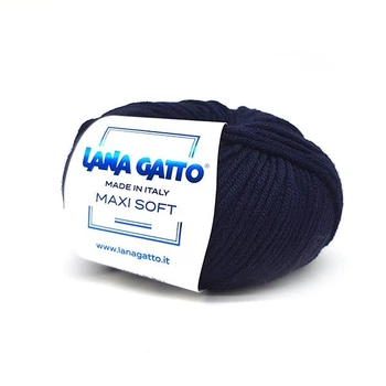 Пряжа Lana Gatto Maxi Soft 10214 Чернильно-синий