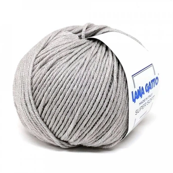 Пряжа Lana Gatto Super Soft 20741 Светло-серый (меланж)
