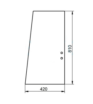 Скло дверне верхнє пересувне ADA Glass CAT 320D (156-6474)