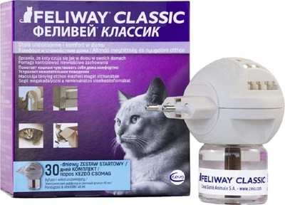 Диффузор + сменный блок успокаивающее средство для кошек во время стресса Ceva Feliway Classic Феливей Классик 48 мл (3411112255061)