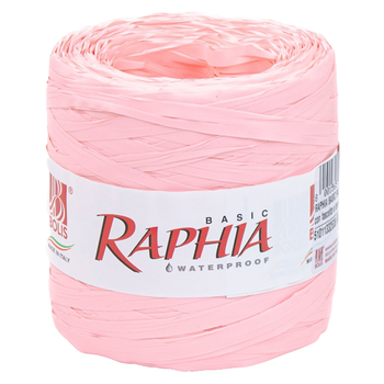 Рафія флористична Bolis Raphia Rosalba 0,5 см/200 метрів Блідо-рожева