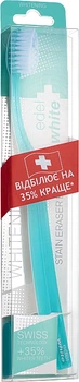 Зубна щітка середньої жорсткості зі щетиною "Pedex", бірюзова - Edel+White Whitening Medium Toothbrush (664261-72334)