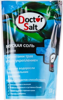 Морська сіль для ванн "Загальне зміцнення", з екстрактами трав - Doctor Salt 530g (567229-52432)
