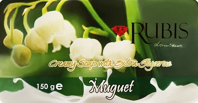 Мило "Конвалія" - Rubis Care Muguet Creamy Soap With Extra Glycerine 150g (1107673-92499)