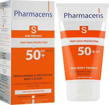 Гідроліпідний захисний бальзам для тіла - Pharmaceris S Sun Body Protect SPF50+ 150ml (255819-70242)