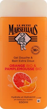 Гель для душу "Апельсин та Грейпфрут" - Le Petit Marseillais Orange Bio & Pamplemousse 650ml (1082228-79744)