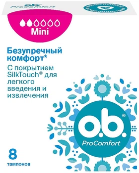 Тампони Mini, 8 шт - ob Pro Comfort 8шт (792160-22769)