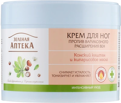 Крем для ніг "Профілактика варикозного розширення вен" - Зелена аптека 300ml (60731-20398)