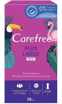 Гігієнічні прокладки - Carefree Large Fresh plus 36шт (793746-25655)