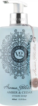 Рідке крем-мило - Vivian Gray Aroma Selection Amber & Cedar Cream Soap 400ml (421551-35545)