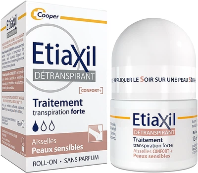 Антиперспирант длительного действия для чувствительной кожи - Etiaxil Antiperspirant Confort + Treatment Sensitive Skin Armpits Roll-On 15ml (972560-19223)