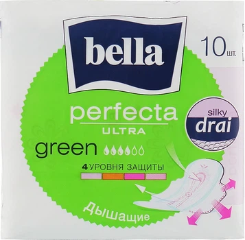 Прокладки Perfecta Green Drai Ultra, 10шт - Bella 10шт (791674-31904)