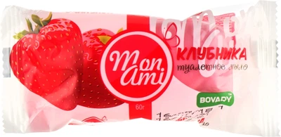 Мыло "Клубника" - Мыловаренные традиции Bovary Mon Ami 60g (450019-26685)