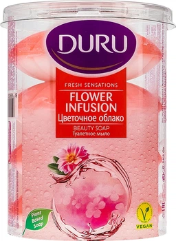 Туалетное мыло «Цветочное Облако» - Duru Fresh Sensations Flower Infusion Beauty Soap 4x100g (647625-88296)