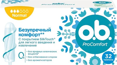 Тампоны Normal, 32 шт - o.b. Pro Comfort Normal 32шт (793001-19456)