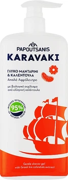 Гель-піна для душу та ванни "Календула та мандарин" - Karavaki Papoutsanis Sweet Tangerine & Calendula Shower Gel 750ml (1123201-96588)